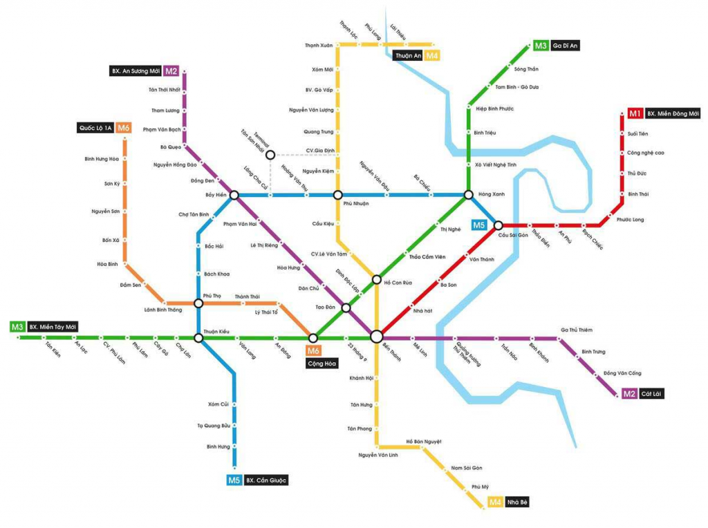 HCMC's metro and highways. 