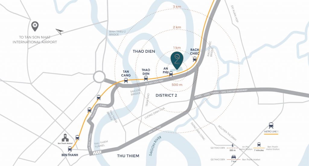 Q2 Thao Dien Project location