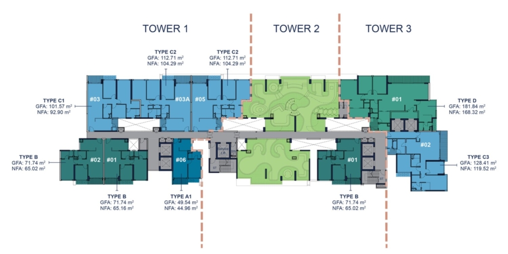 Q2 Thao Dien floor 12A layout