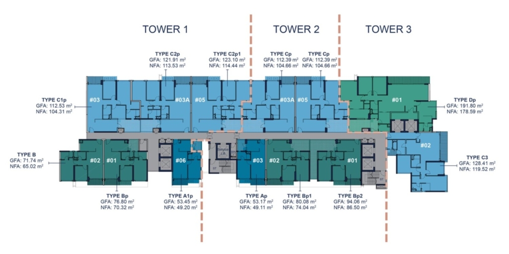 Q2 Thao Dien floor 7 layout