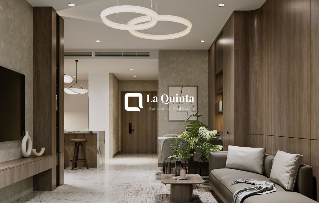 APARTMENT FOR RENT AT SUNWAH PEARL's Living room beside