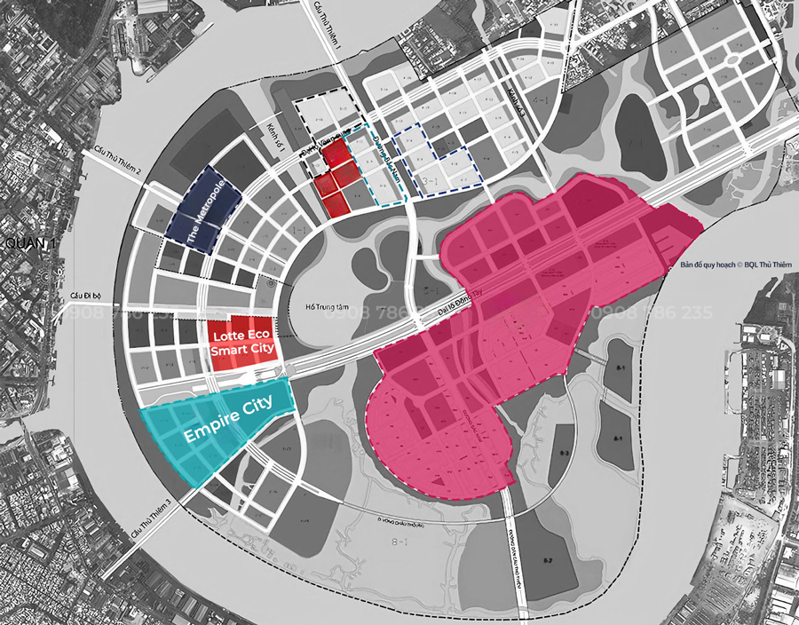 Eco Smart City Thu Thiem Planning Map