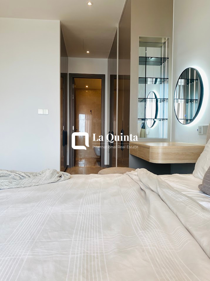 The MarQ apartment bedroom