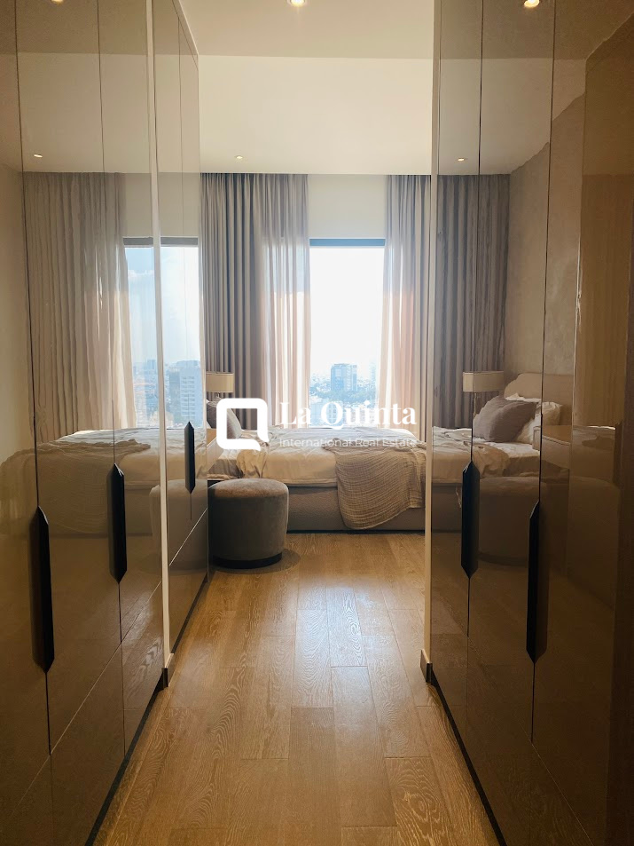 The MarQ apartment bedroom