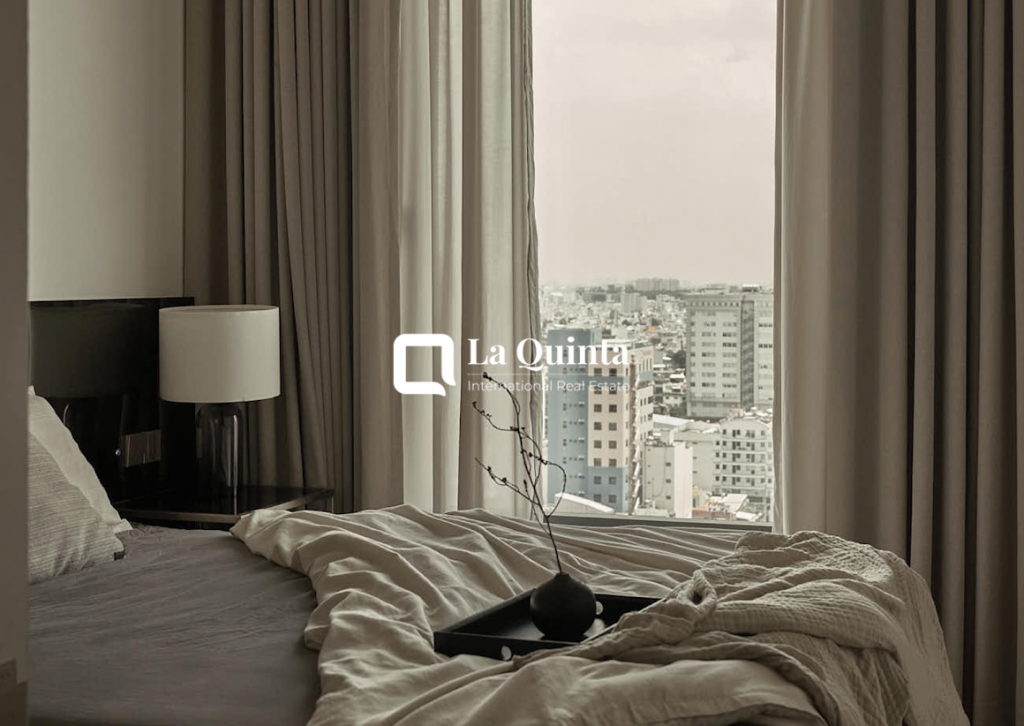The MarQ apartment bedroom