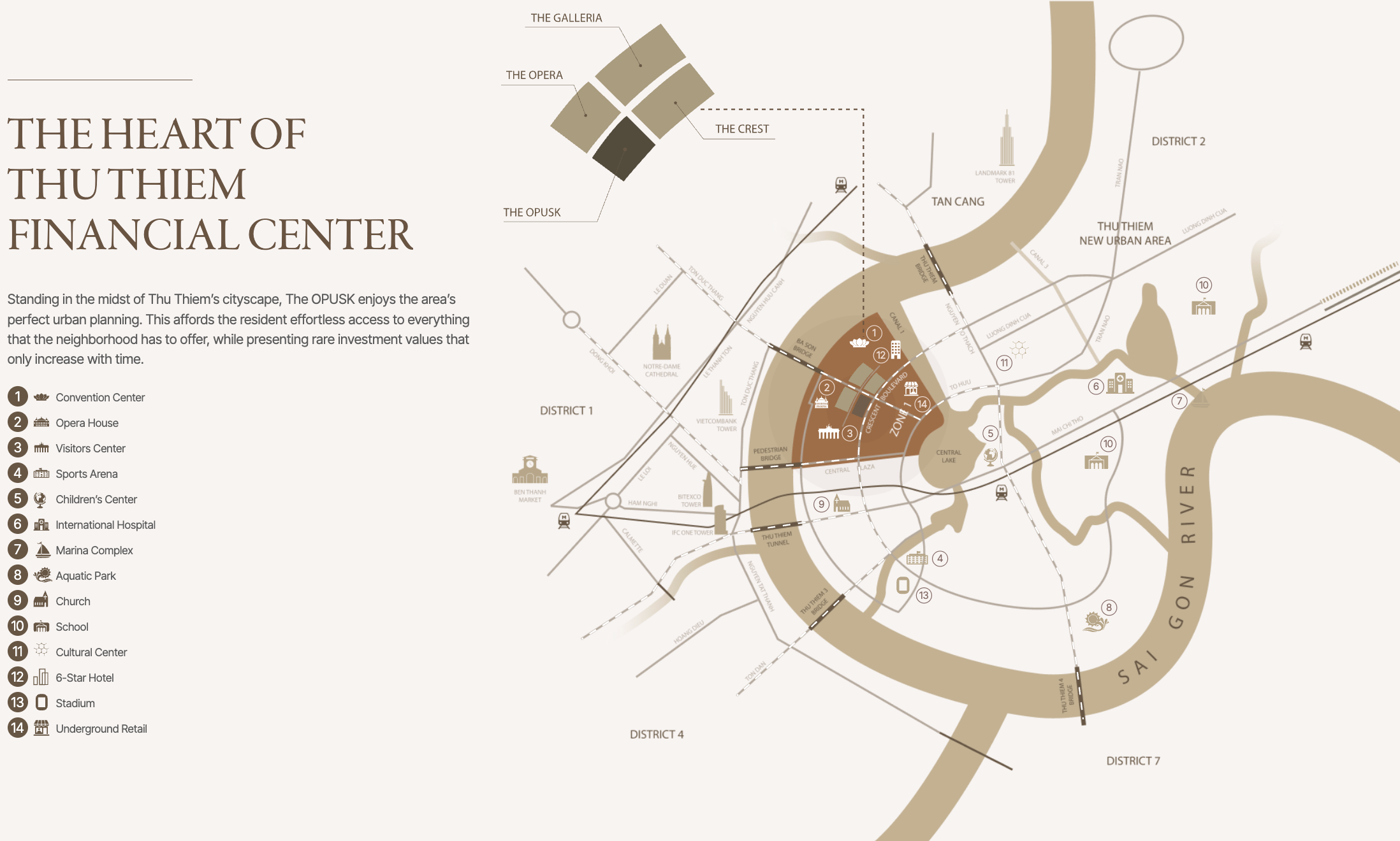 The OpusK location and connectivity