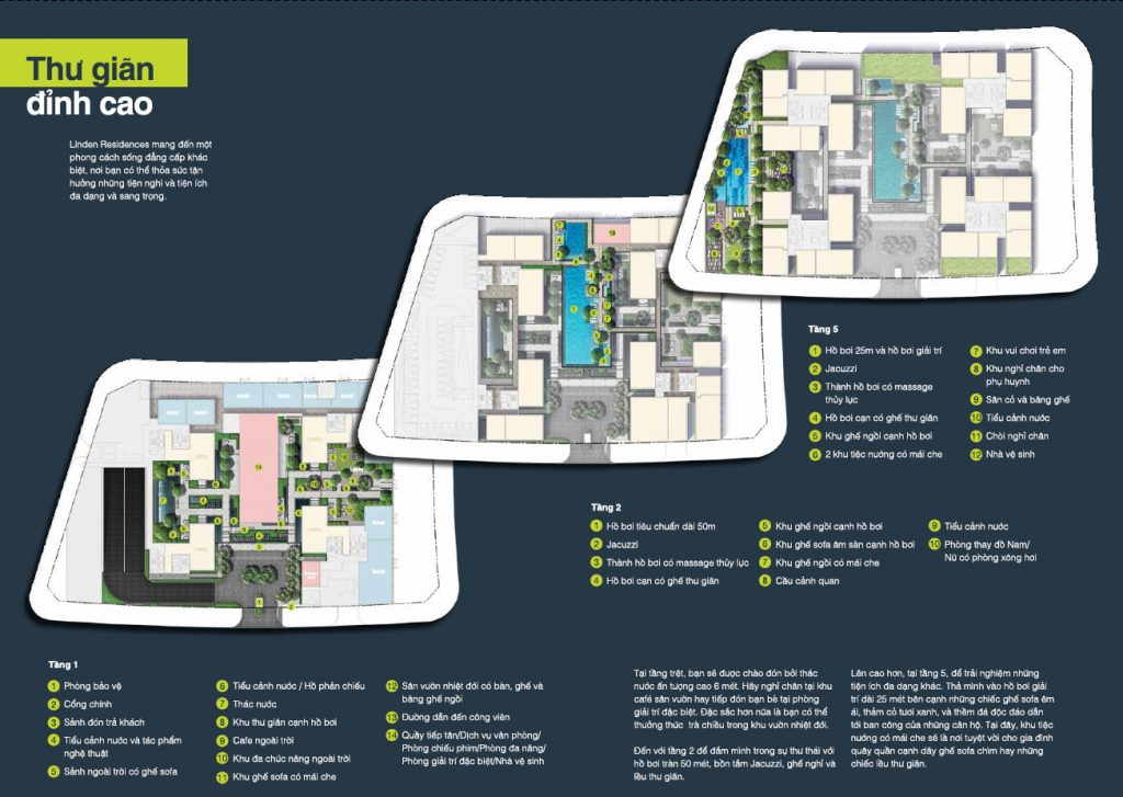The Linden Empire City amenities Layout
