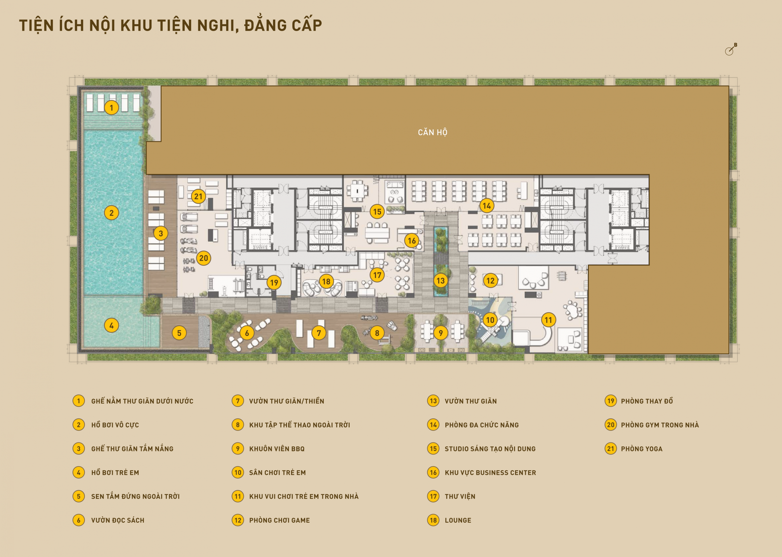 Masteri Grand View Amenities Map/Layout