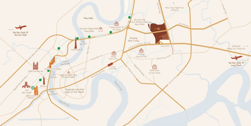 Masteri Soho Location and connectivity