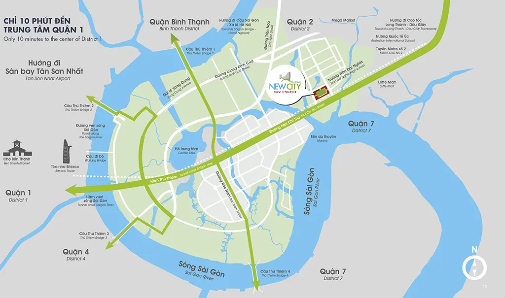 the new city location and connectivity