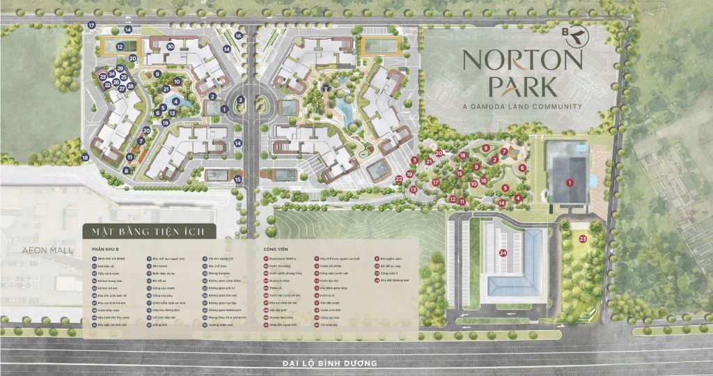 Norton Park Amenities Map